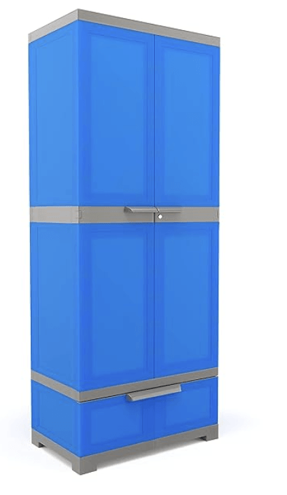 Nilkamal Freedom FMDR1BE Plastic Cabinet for Storage | Space & Clothes Organizer | Shelves | Cupboard | Almari | Wardrobe | Living Room | Adult & Kids | Multipurpose for Home Kitchen & Office - Image 3